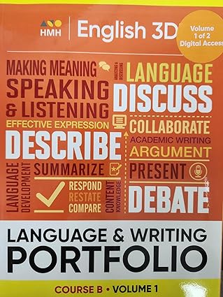 English 3D Course B Volume 1 Language & Writing Portfolio (student consumable)