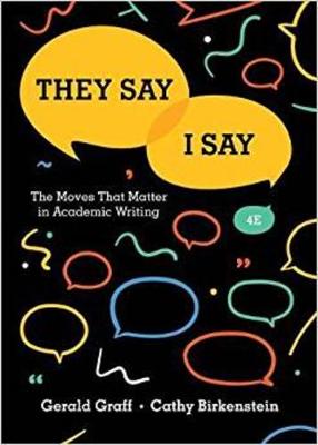 THEY SAY/I SAY PB