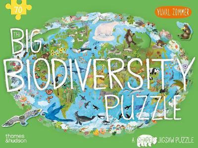 The Big Biodiversity Puzzle A Shaped Jigsaw Puzzle by Yuval Zommer