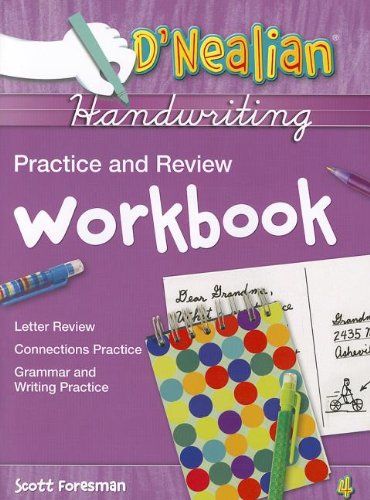 D'NEALIAN HANDWRITING PRACTICE AND REVIEW WORKBOOK GRADE 4 PB