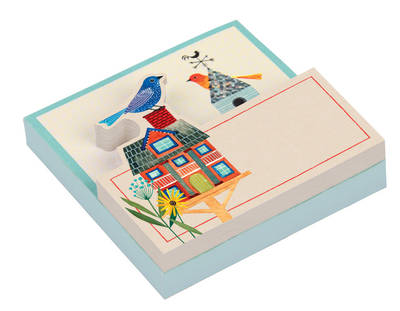 AVIAN FRIENDS BIRDHOUSE SHAPED MEMO PADS PB