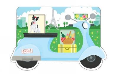 PARIS SCOOTER SHAPED COVER STICKY NOTES  PB