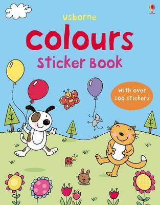 USBORNE : COLOURS STICKER BOOK (+ STICKERS) PB
