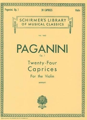 24 CAPRICES, OP. 1 PB