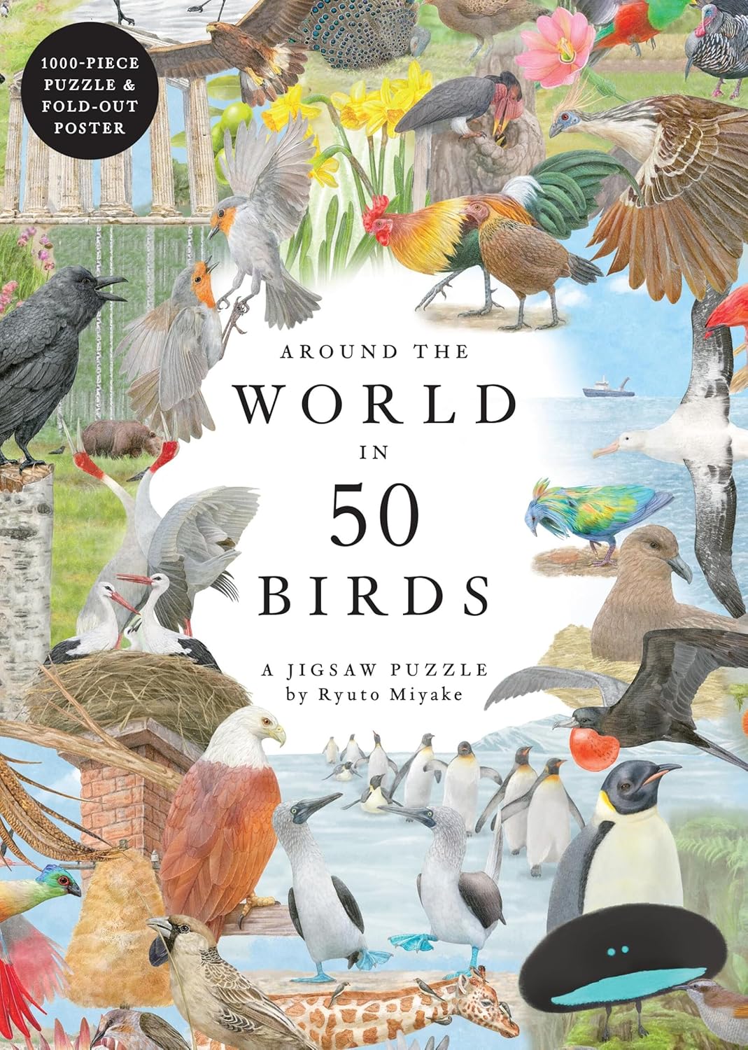 AROUND THE WORLD IN 50 BIRDS: A JIGSAW PUZZLE - 1000 PIECES