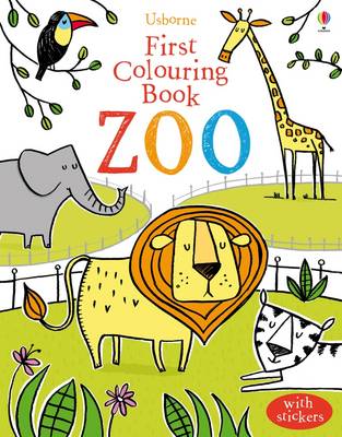 USBORNE : FIRST COLOURING BOOK ZOO PB