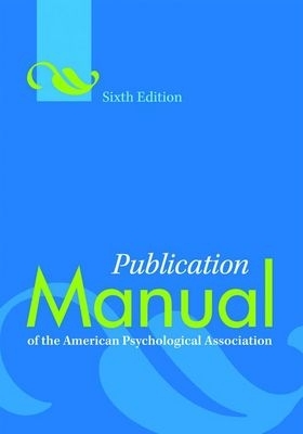 PUBLICATION MANUAL OF THE AMERICAN PSYCHOLOGICAL ASSOCIATION PB
