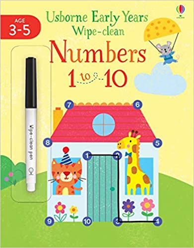 USBORNE WIPE-CLEAN EARLY YEARS : NUMBERS 1 TO 10 PB