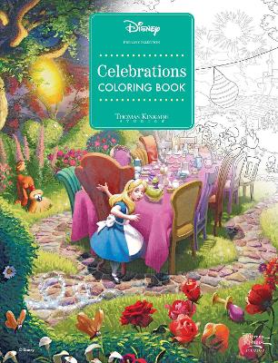 DISNEY DREAMS COLLECTION THOMAS KINKADE STUDIOS CELEBRATIONS COLORING BOOK PB