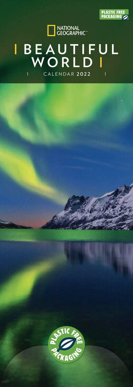 BEAUTIFUL WORLD NATIONAL GEOGRAPHIC SLIM CALENDAR 2022