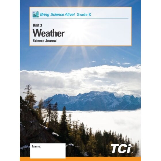 KINDERGARTEN UNIT 3 : WEATHER STUDENT JOURNAL