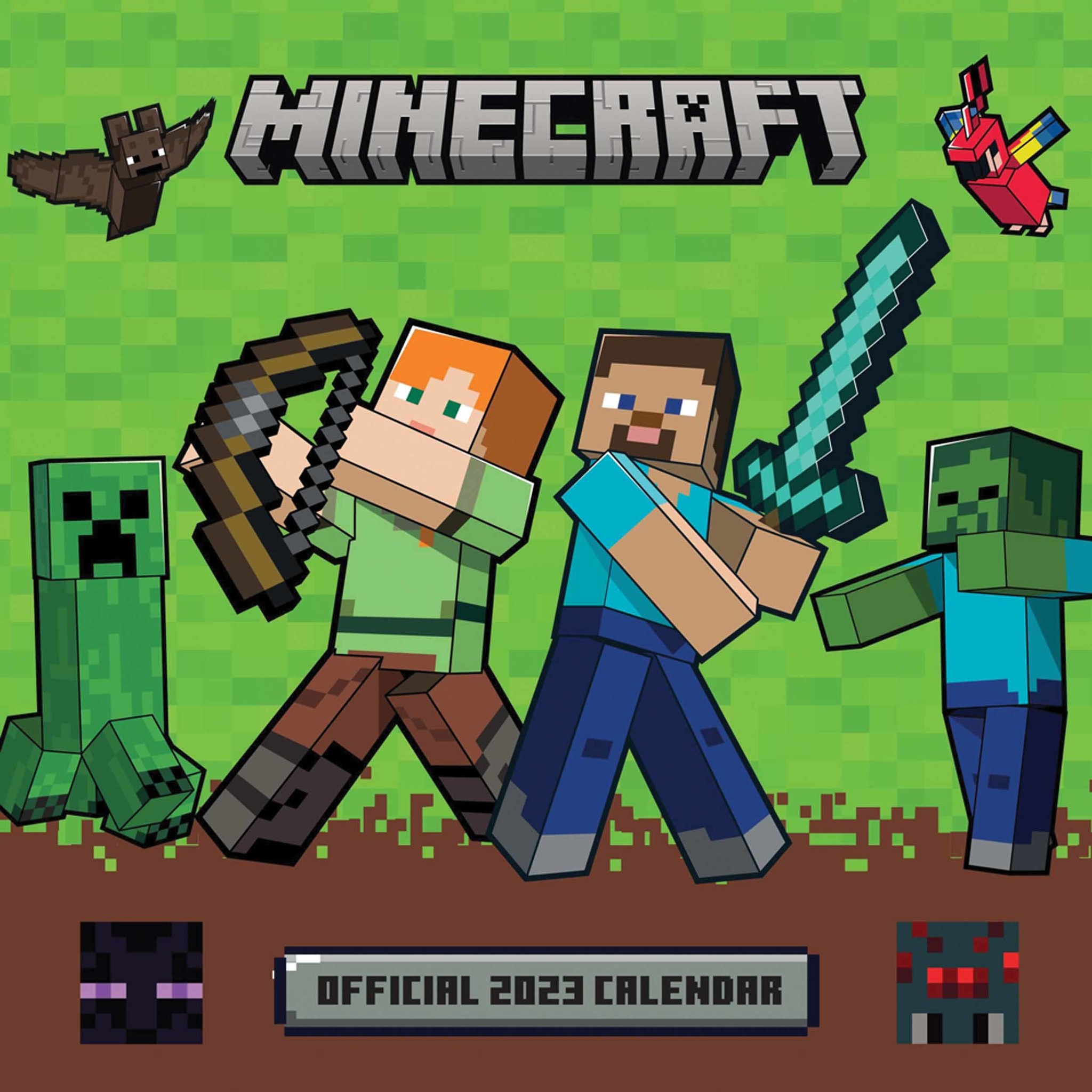 MINECRAFT SQUARE CALENDAR 2023