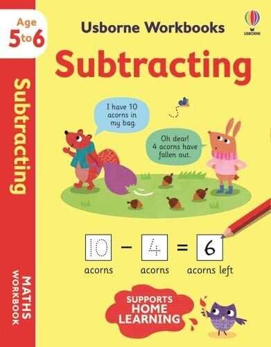 USBORNE WORKBOOKS SUBTRACTING 5-6 PB