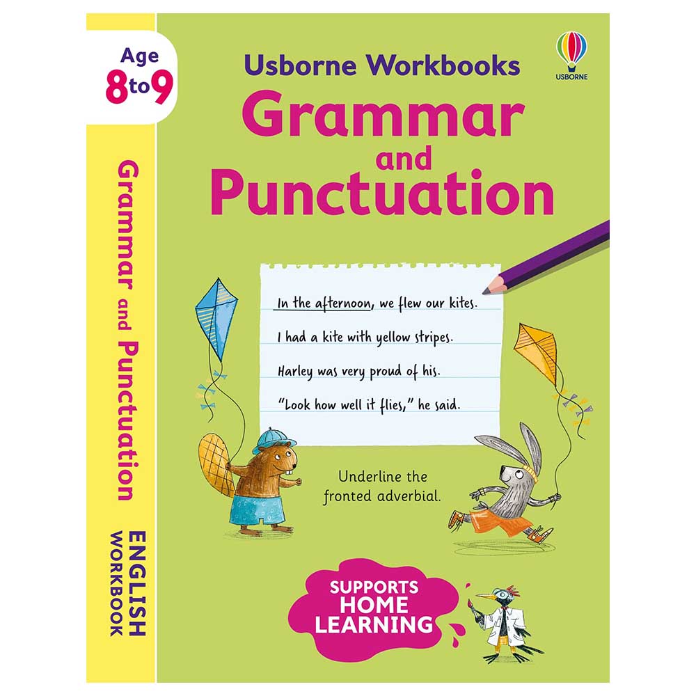 USBORNE WORKBOOKS GRAMMAR AND PUNCTUATION 8-9 PB