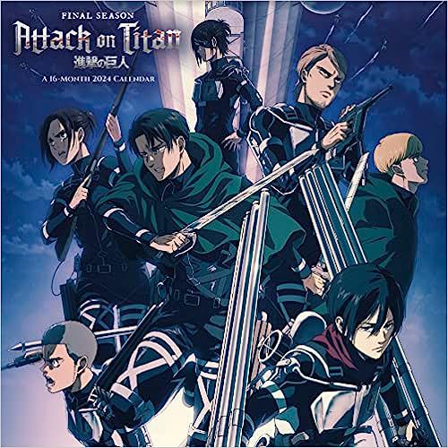 Attack On Titan 2024 Square Wall Calendar