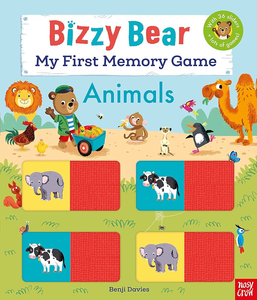 BIZZY BEAR : MY FIRST MEMORY GAME BOOK - ANIMALS HC BBK