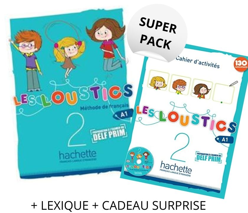LES LOUSTICS 2 SUPER PACK (LIVRE + CAHIER + LEXIQUE + CADEAU SURPRISE)