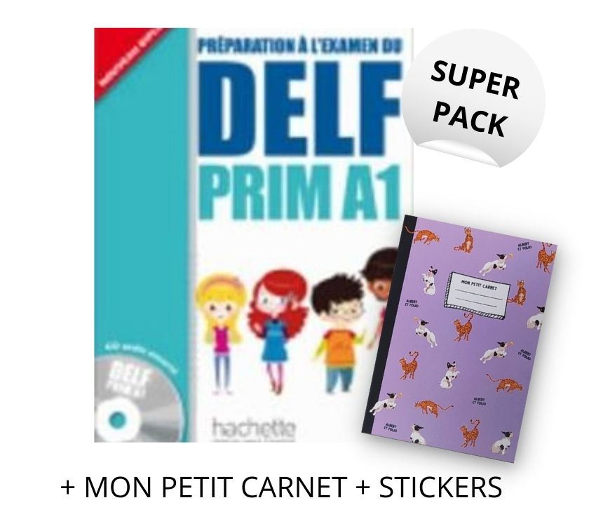 DELF PRIM A1 SUPER PACK (+ MON PETIT CARNET + STICKERS)