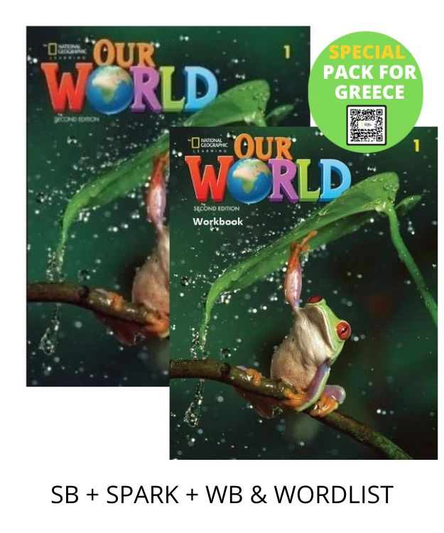 OUR WORLD 1 SPECIAL PACK FOR GREECE (SB + SPARK + WB & WORDLIST) BRIT. ED 2ND ED