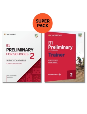 CAMBRIDGE ENGLISH PRELIMINARY FOR SCHOOLS SUPER PACK 1 (PRACTICE TEST & TRAINER)