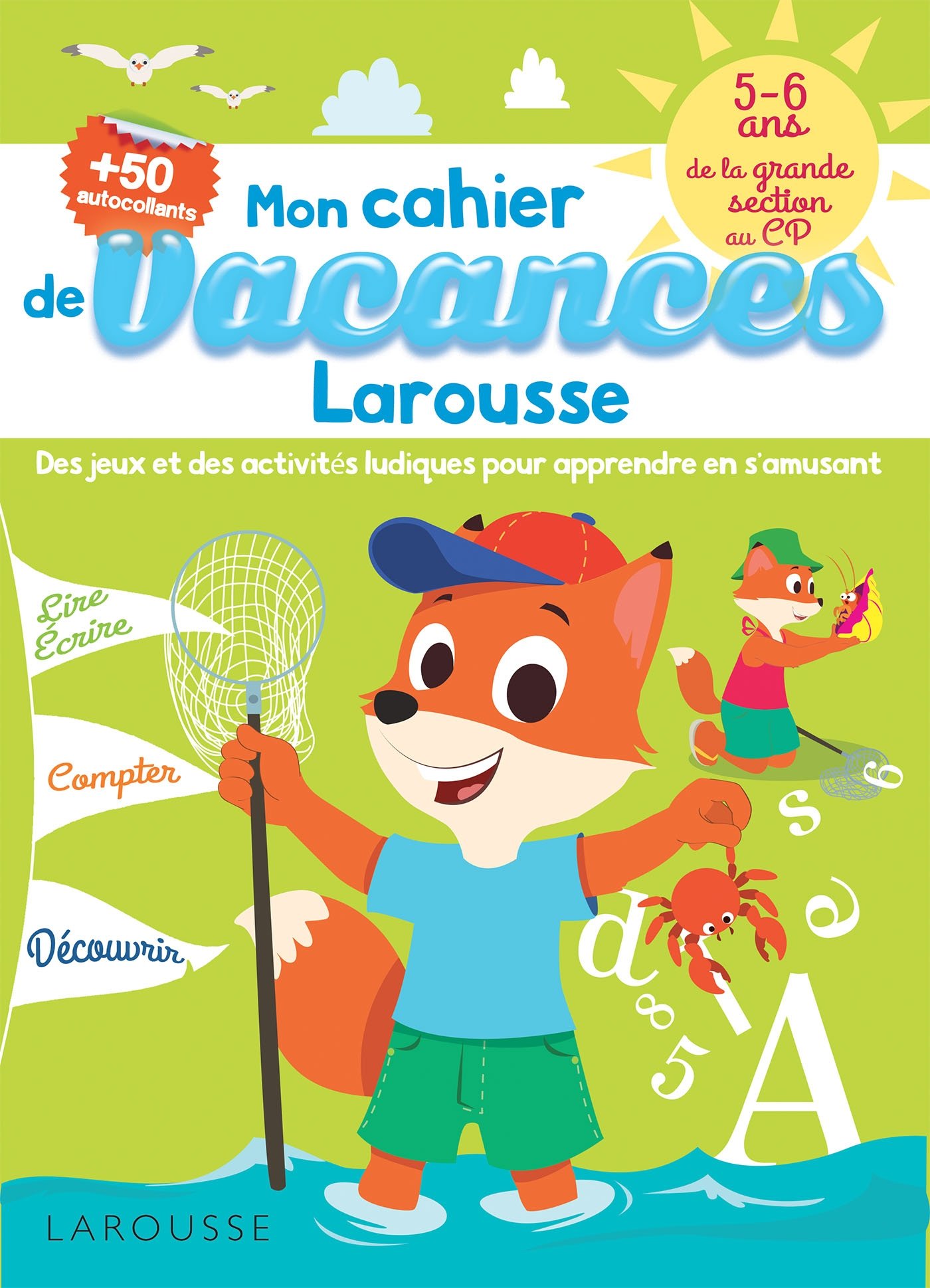 CAHIER DE JEUX DE VACANCES LAROUSSE 5-6 ANS