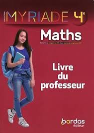 MYRIADE MATHS 2021 LIVRE DU PROFESSEUR 4TH ED