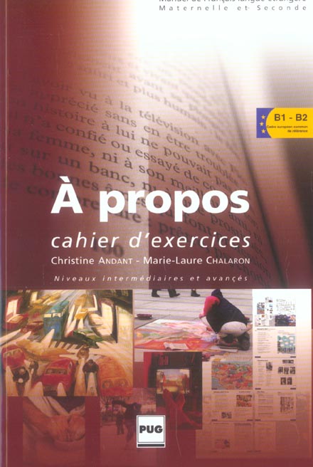 A PROPOS B1 + B2 CAHIER A PROPOS B1 + B2 CAHIER