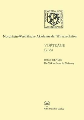 DER VOLK ALS GRUND DER VER-FASSUNG- ISENSEE