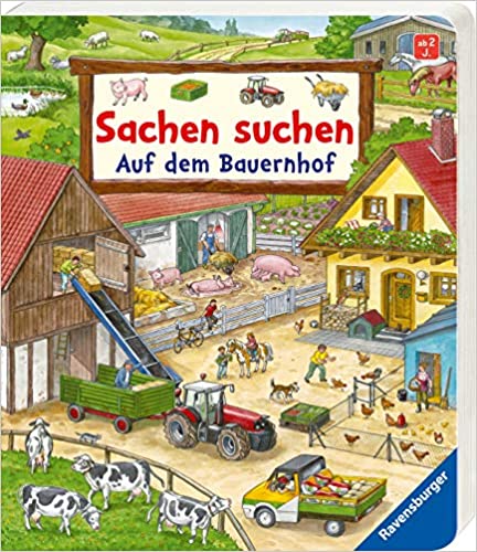 SACHEN SUCHEN: AUF DEM BAUERNHOF - WIMMELBUCH AB 2 JAHREN HC BBK