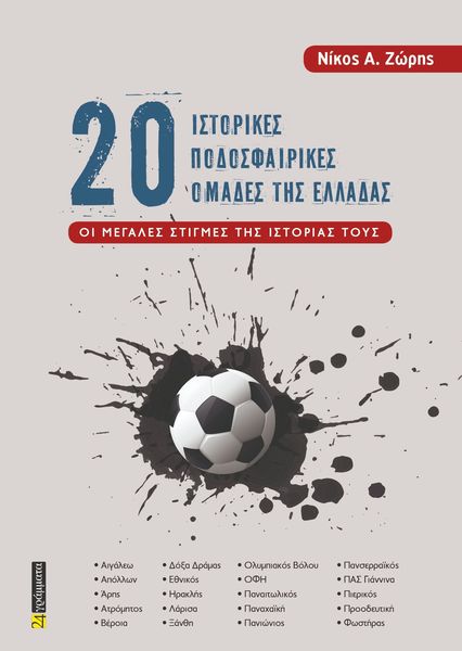 20 ΙΣΤΟΡΙΚΕΣ ΠΟΔΟΣΦΑΙΡΙΚΕΣ ΟΜΑΔΕΣ ΤΗΣ ΕΛΛΑΔΑΣ