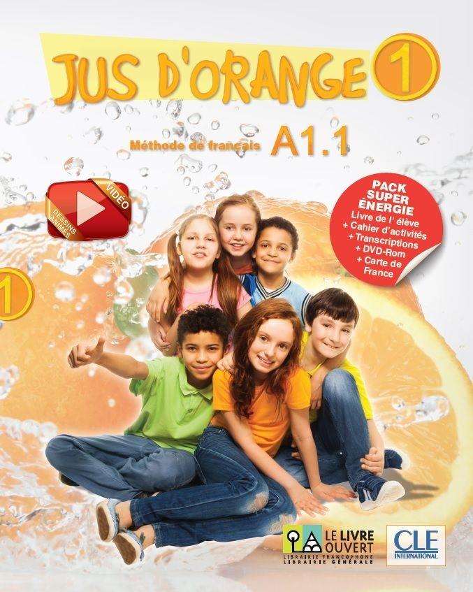 JUS D'ORANGE SUPER PACK ENERGIE 1 A1.1 (METHODE + CAHIER + DVD ROM + CARTE DE FRANCE + TRANSCRIPTIONS)