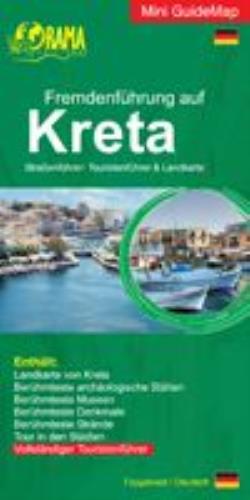 FREMDENFUHRUNG AUF KRETA STRASSENFUHRER - TOURISTENFUHRER & LANDKARTE MINI GUIDEMAP