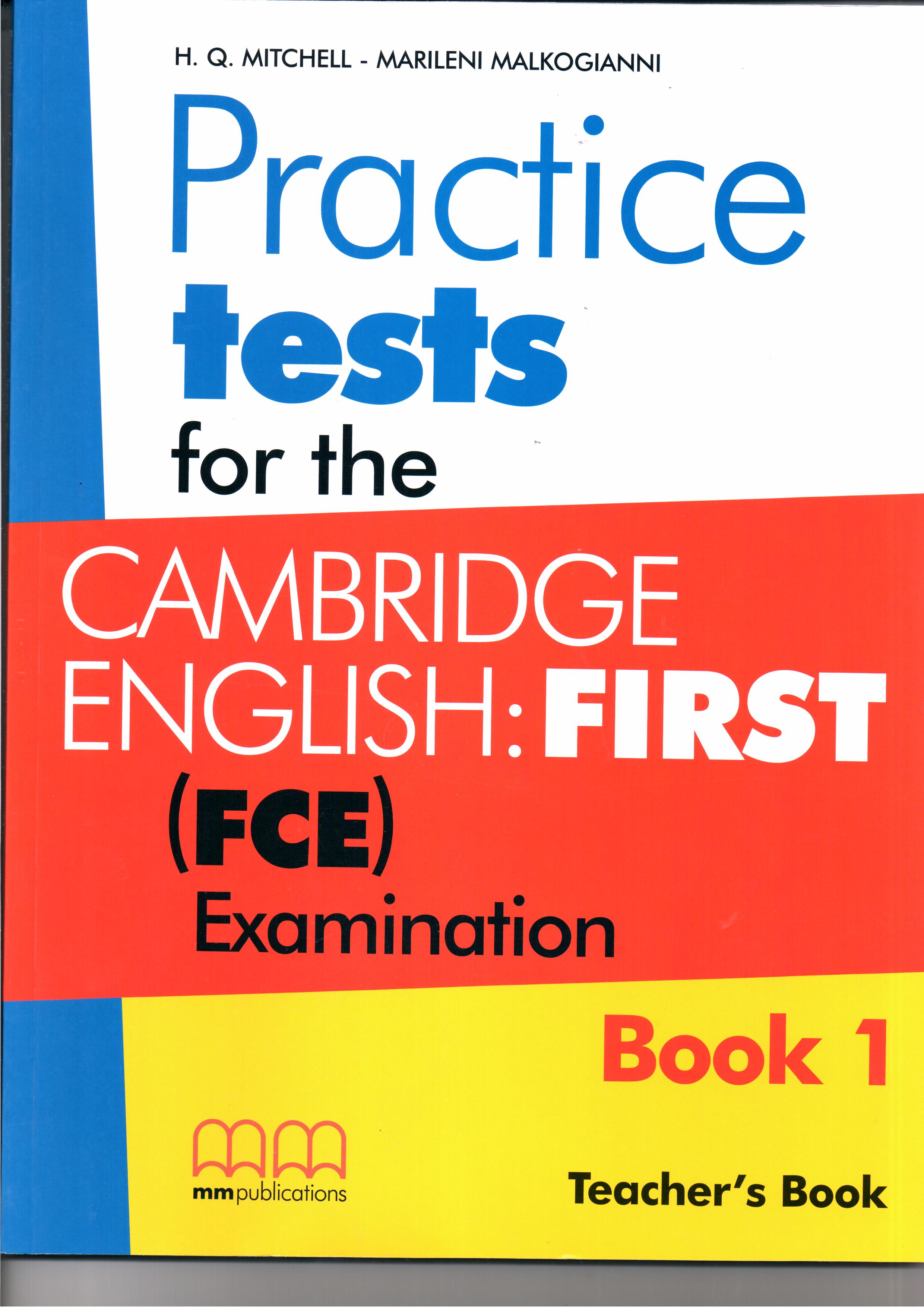 CAMBRIDGE ENGLISH FIRST PRACTICE TESTS 1 TCHR'S
