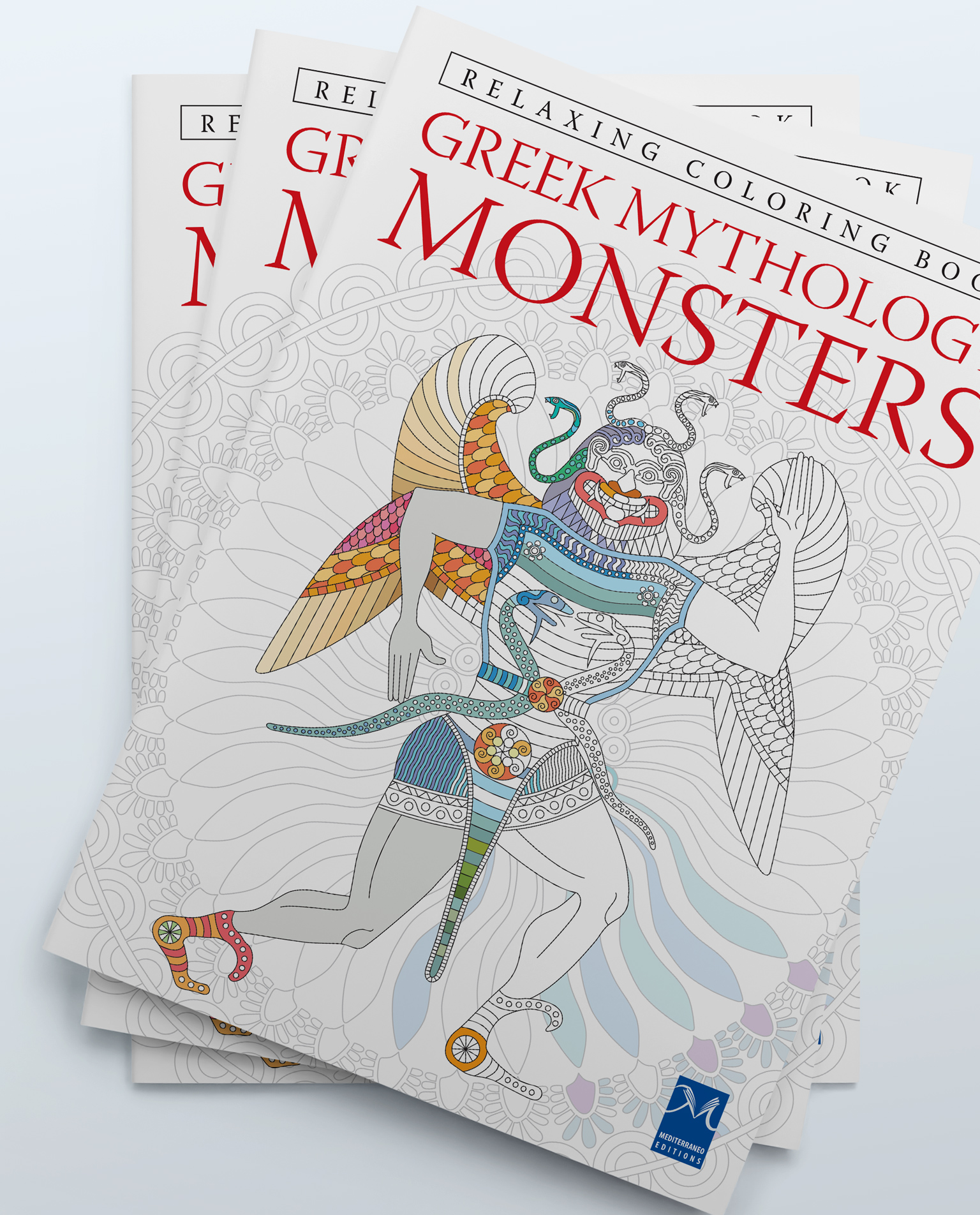 GREEK MYTHOLOGY MONSTERS COLORING BOOK PB