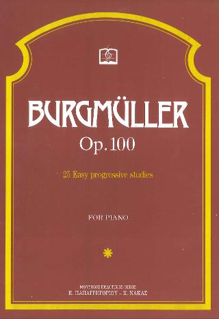 BURGMUELLER 25 EASY STUDIES FOR PIANO OP.100