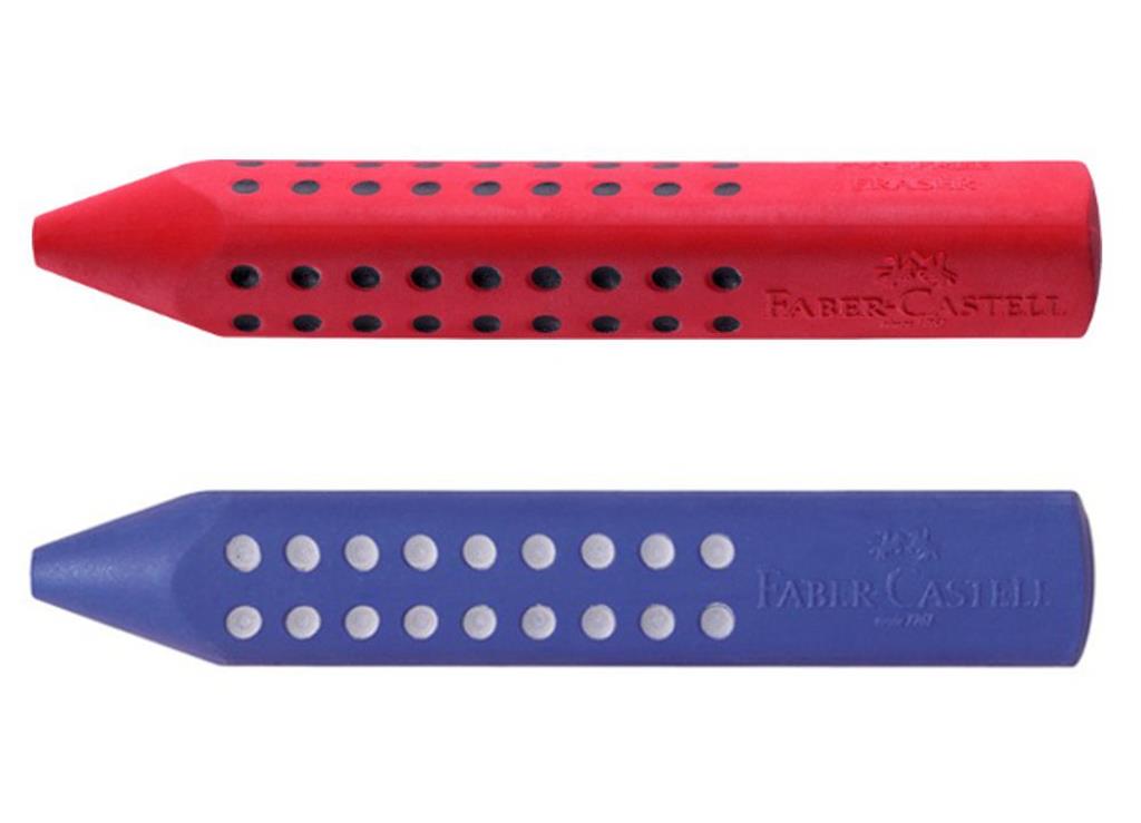 ΓΟΜΑ FABER-CASTELL GRIP 187101 ΜΠΛΕ-ΚΟΚΚΙΝΟ
