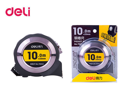 DELI ΜΕΤΡΟΤΑΙΝΙΑ ΑΤΣΑΛΙΝΗ BLISTER 19mmx10Μ ΓΚΡΙ