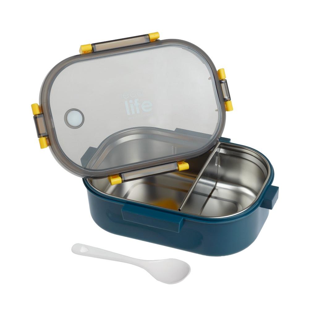 Blue Φαγητοδοχείο 900ml | Με Χώρισμα Blue Φαγητοδοχείο 900ml | Με Χώρισμα