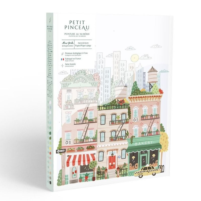 Κιτ ζωγραφικής New York με αριθμό, μικρό πινέλο