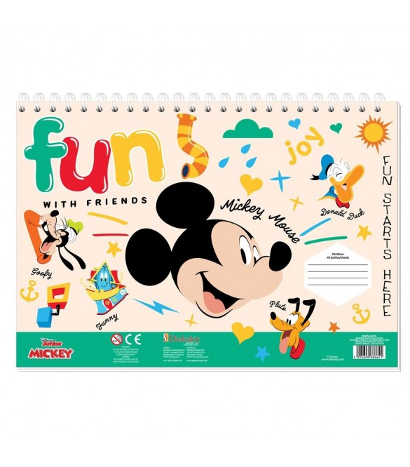 ΜΠΛΟΚ ΖΩΓΡΑΦ. MICKEY 23X33 40ΦΥΛ ΑΥΤΟΚ-ΣΤΕΝΣΙΛ- 2ΣΕΛ ΧΡ 2ΣΧ. ΜΠΛΟΚ ΖΩΓΡΑΦ. MICKEY 23X33 40ΦΥΛ ΑΥΤΟΚ-ΣΤΕΝΣΙΛ- 2ΣΕΛ ΧΡ 2ΣΧ.
