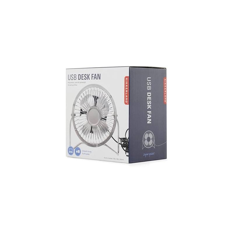 Επιτραπέζιος Ανεμιστήρας Kikkerland ασημί