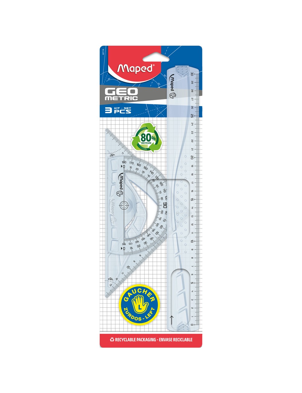 ΓΕΩΜΕΤΡΙΚΟ ΣΕΤ ΟΡΓΑΝΩΝ GEOMETRIC 30 CM ΓΙΑ ΑΡΙΣΤΕΡΟΧΕΙΡΕΣ 3ΤΕΜ