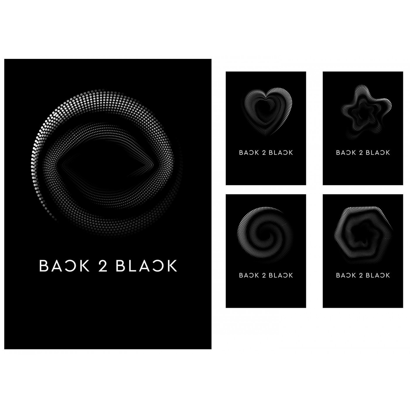 A&G PAPER Back 2 Black Τετράδιο Σπιράλ Α4 5 Θεμάτων 150 Φύλλων - 5 Σχέδια 32093