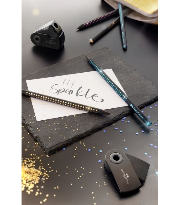 ΜΟΛΥΒΙ FABER CASTELL ΜΑΥΡΟ SPARKLE ΧΡΥΣΟ