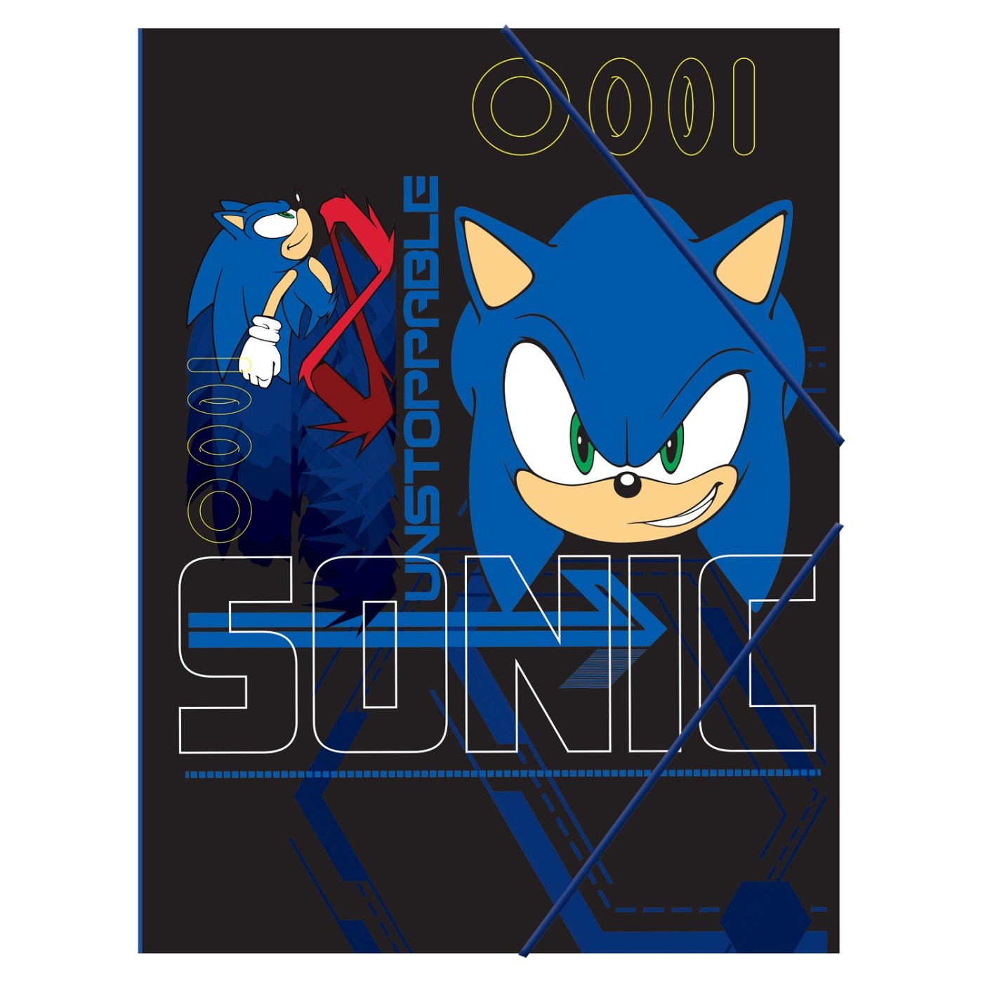 GIM ΦΑΚΕΛΟΣ ΜΕ ΛΑΣΤΙΧΟ Α4 SONIC