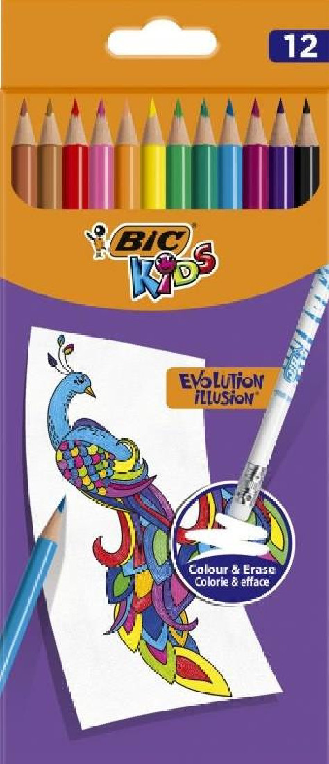ΞΥΛΟΜΠΟΓΙΕΣ ΠΟΥ ΣΒΗΝΟΥΝ BIC ΕVOLUTION ILLUSION 12 ΧΡΩΜΑΤΑ
