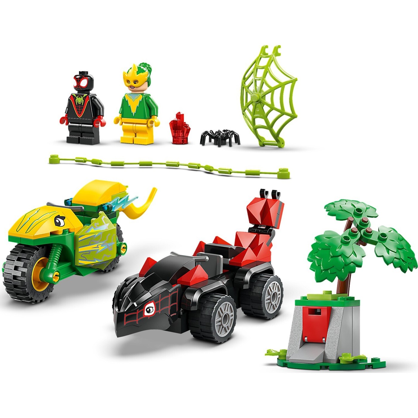 LEGO® Spidey: SPIN AND ELECTRO DINOSAUR VEHICLE CHASE LEGO® Spidey: SPIN AND ELECTRO DINOSAUR VEHICLE CHASE