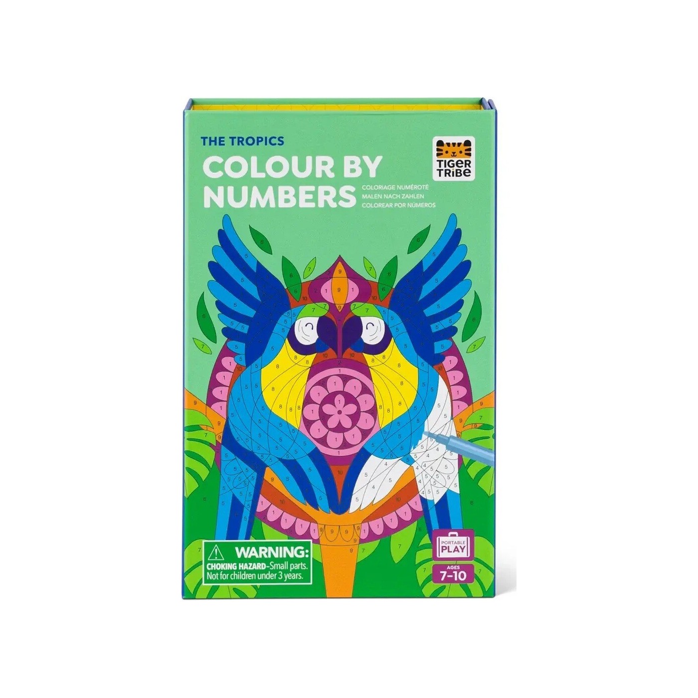 Σετ Δραστηριοτήτων – Colour By Numbers The Tropics Tiger Tribe