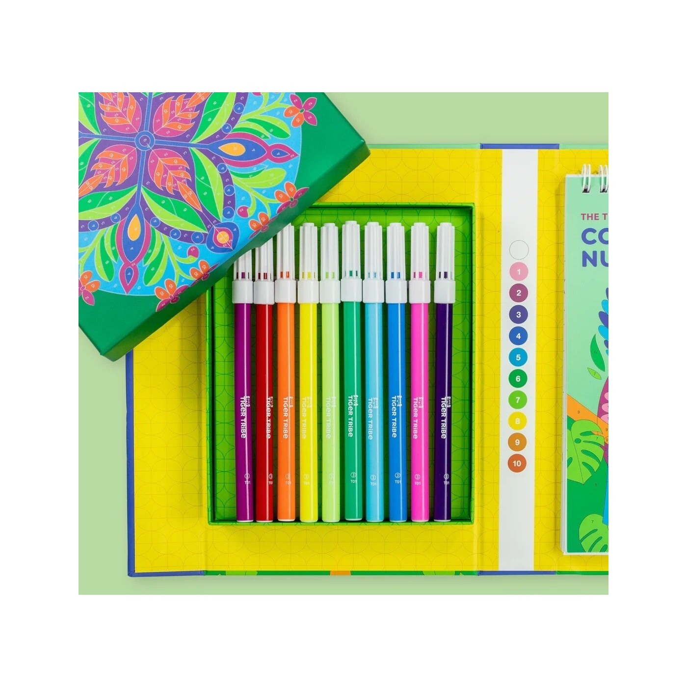 Σετ Δραστηριοτήτων – Colour By Numbers The Tropics Tiger Tribe