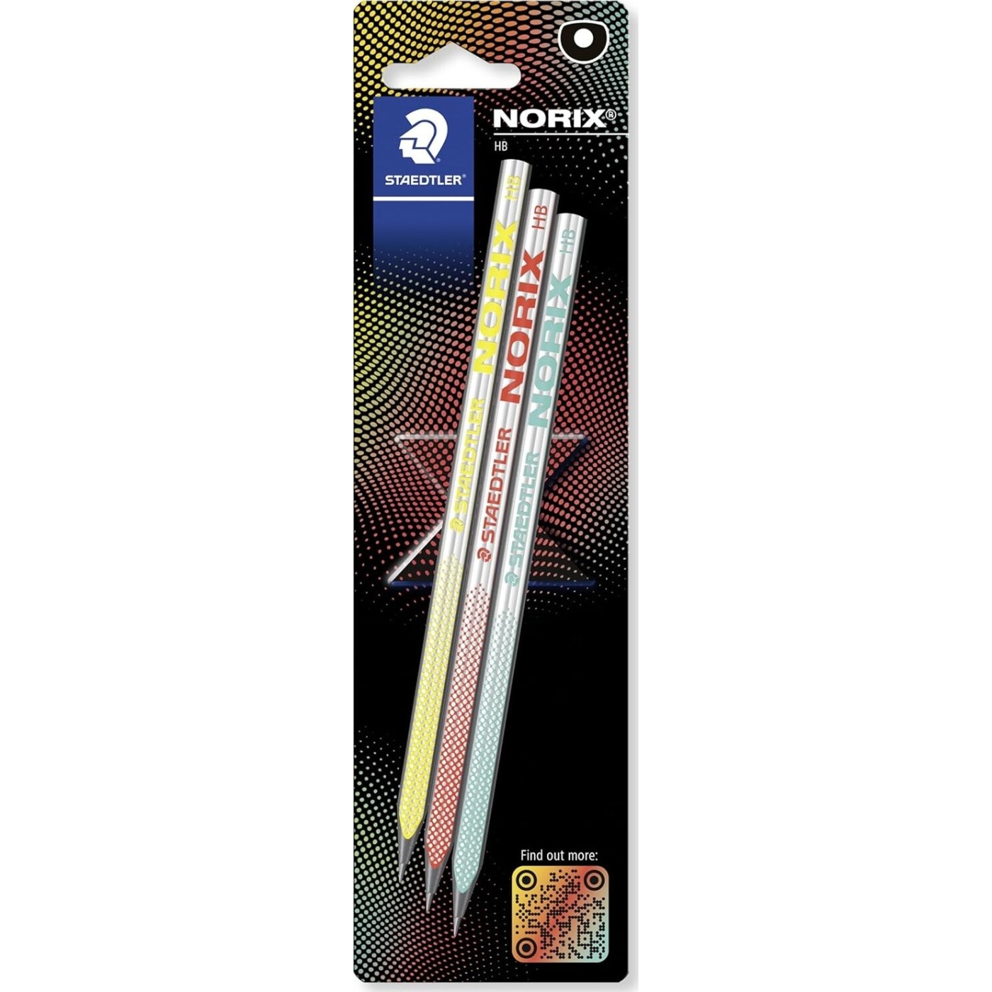 STAEDTLER Μολύβια Σχεδίου Staedtler HB - Για Σκίτσο Και Γραφή - Norix - (3 Μολύβια HB) 181-HBBK3